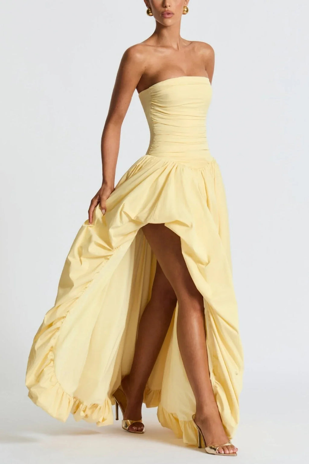 Asymmetry High-Low Formal Evening Dresses 908564007759