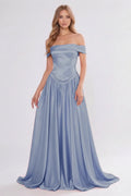 A-Line Floor Length Soft Satin Bridesmaid Dress CG0312BM