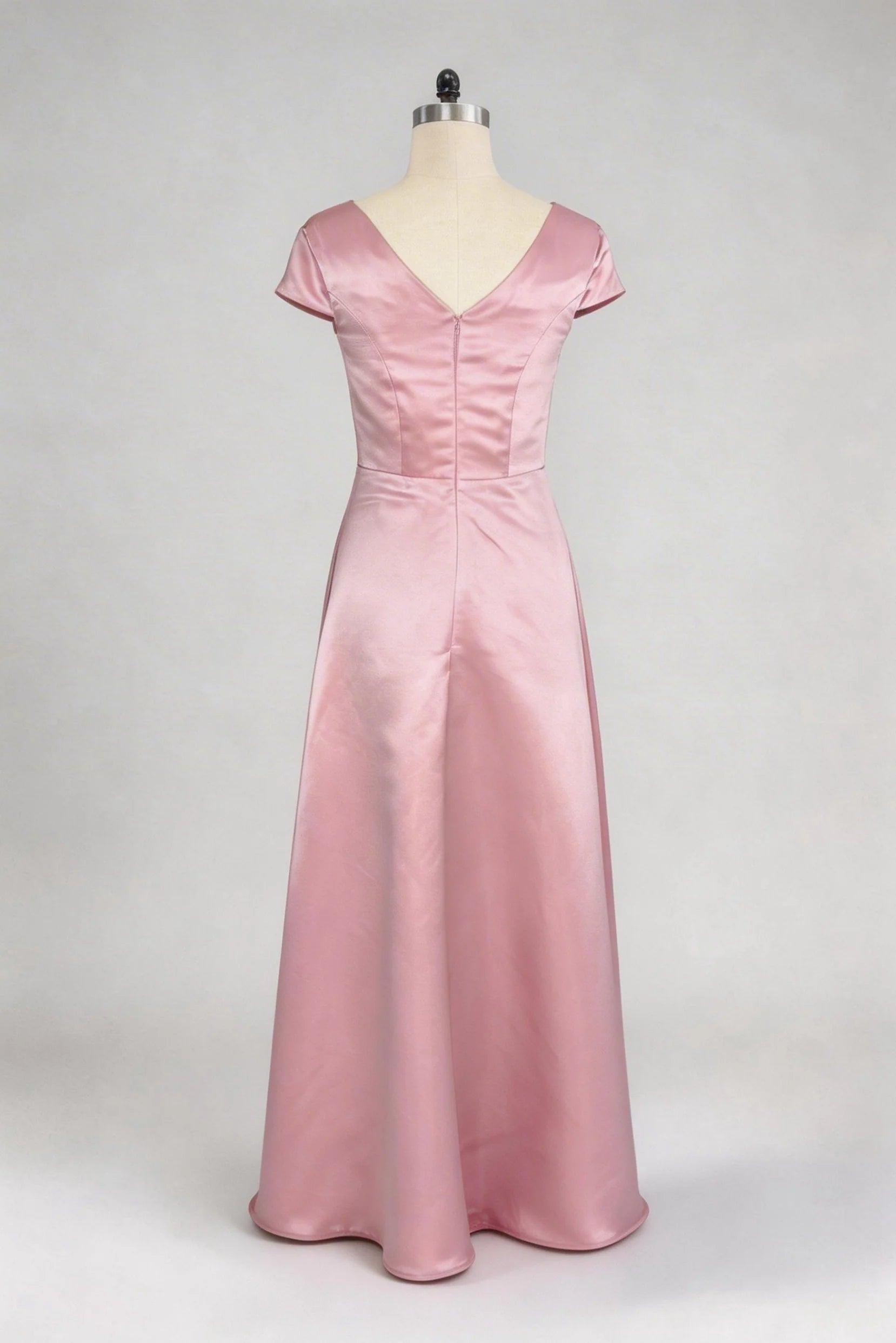 Trumpet-Mermaid Maxi Satin Mother of the Bride Dresses CM0382
