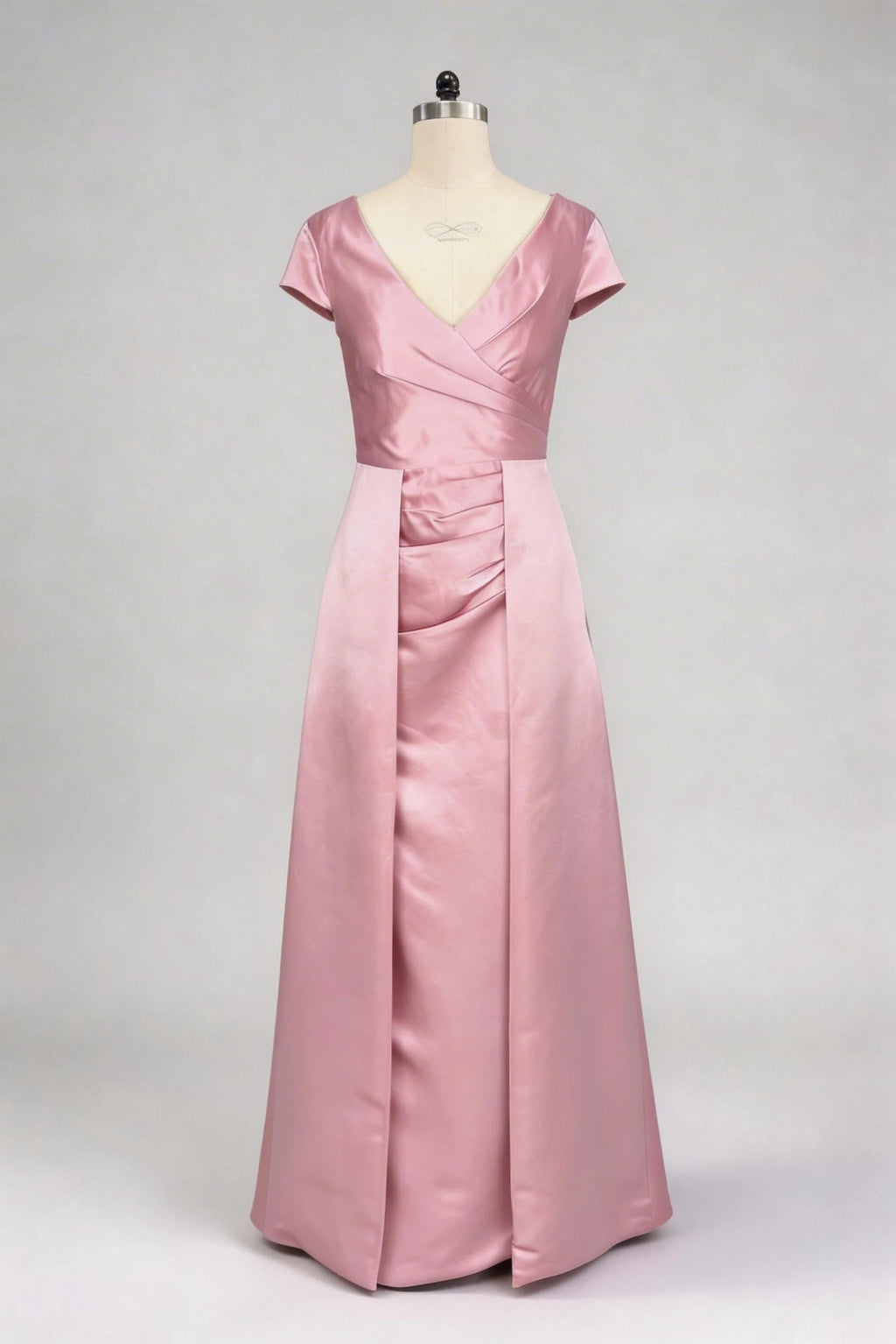 Trumpet-Mermaid Maxi Satin Mother of the Bride Dresses CM0382