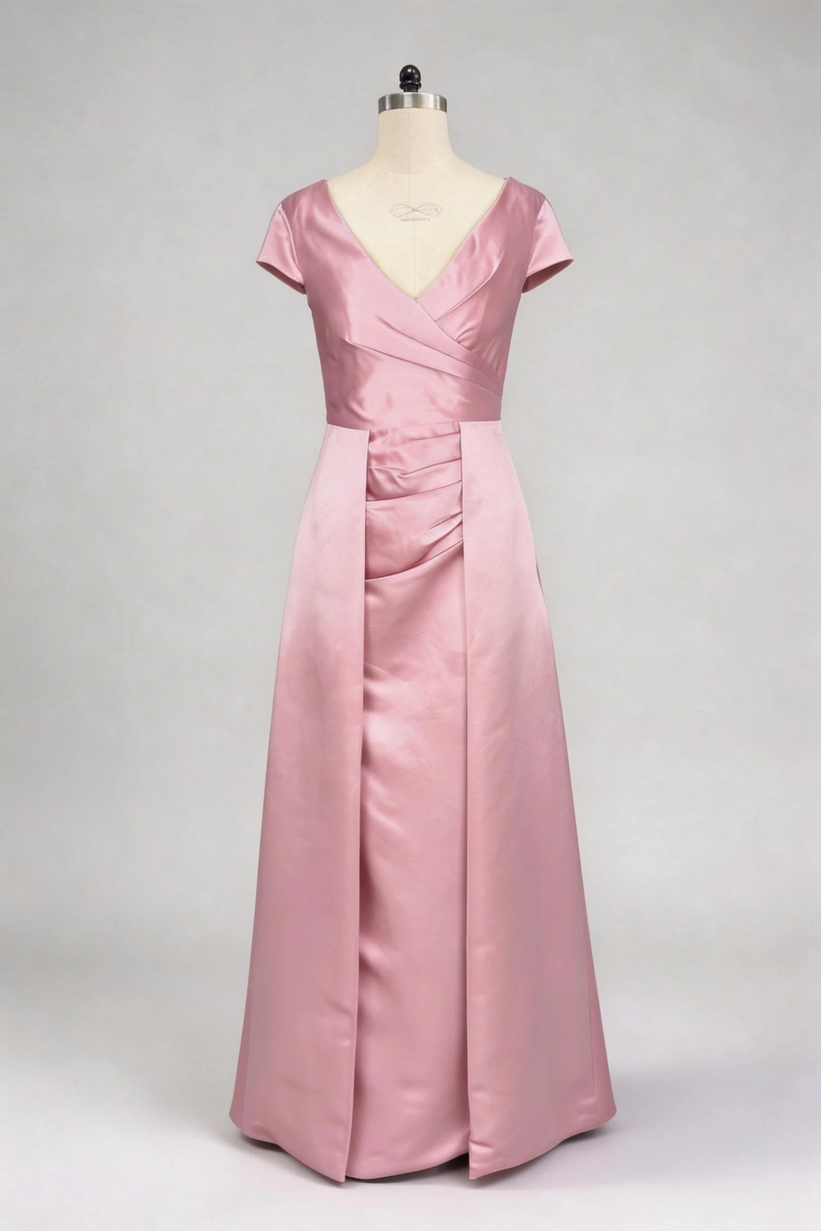 Trumpet-Mermaid Maxi Satin Mother of the Bride Dresses CM0382