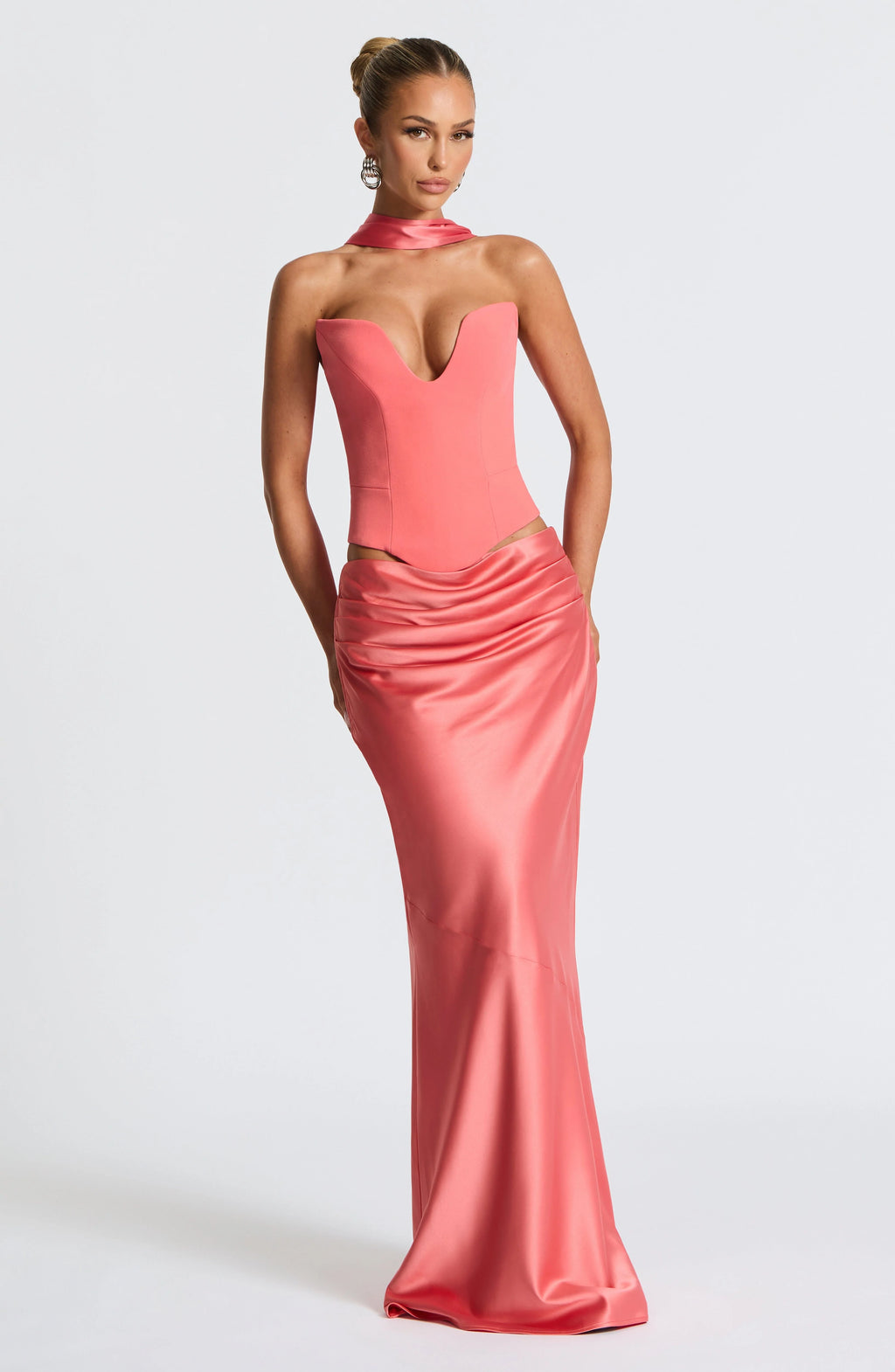 Kamiyah Corset - Coral Pink