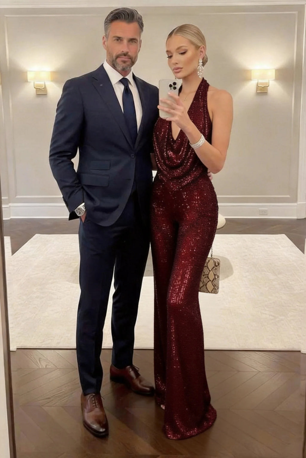 Jumpsuit Maxi Sequins Formal Evening Dresses 678030856246