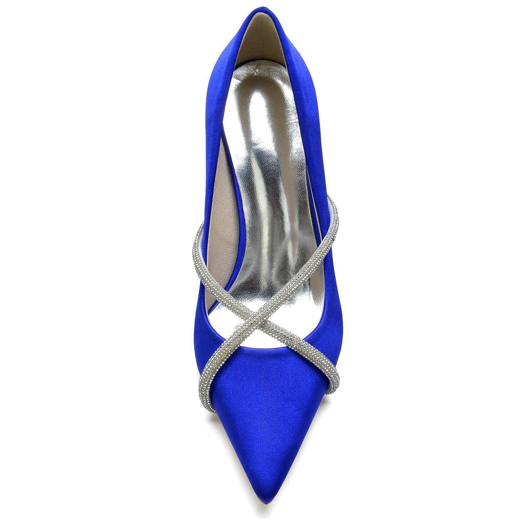 Stiletto Heel 8.5cm Silk-Like Shoes CK0154