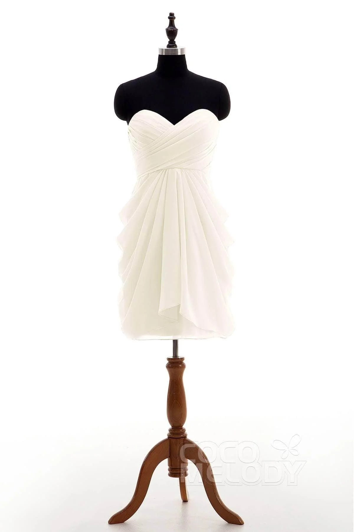 Sheath-Column Knee Length Chiffon Bridesmaid Dress NB2746
