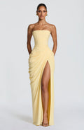 Cyra Maxi Dress - Lemon
