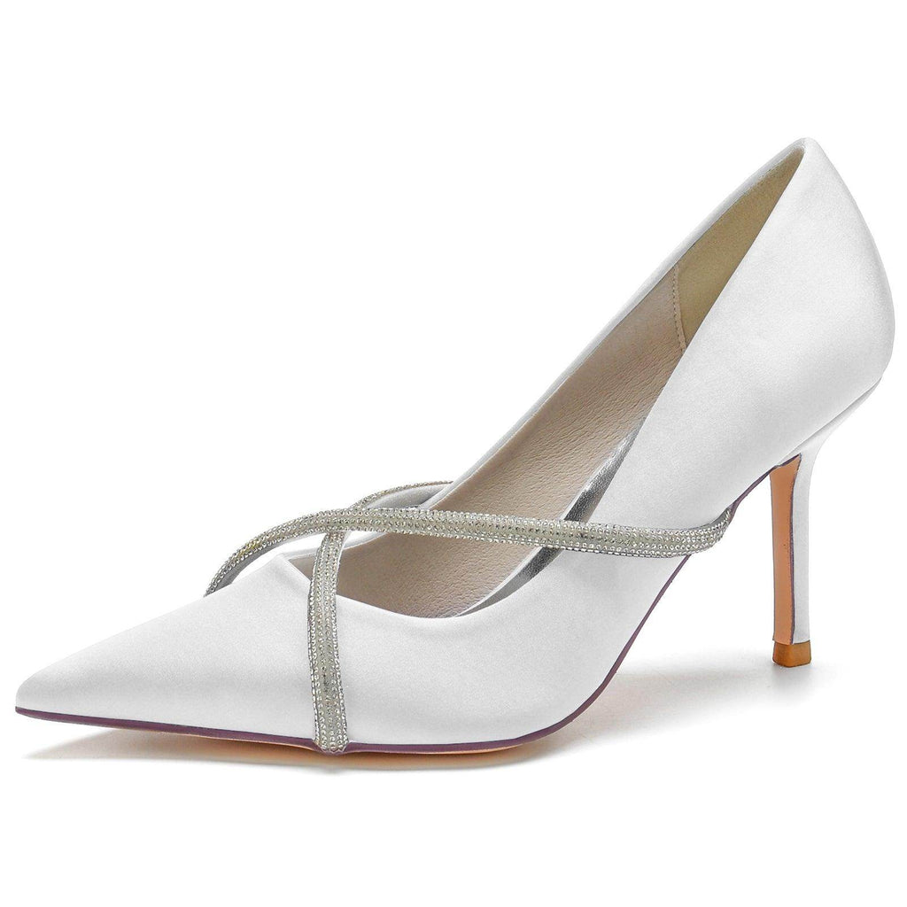 Stiletto Heel 8.5cm Silk-Like Shoes CK0154