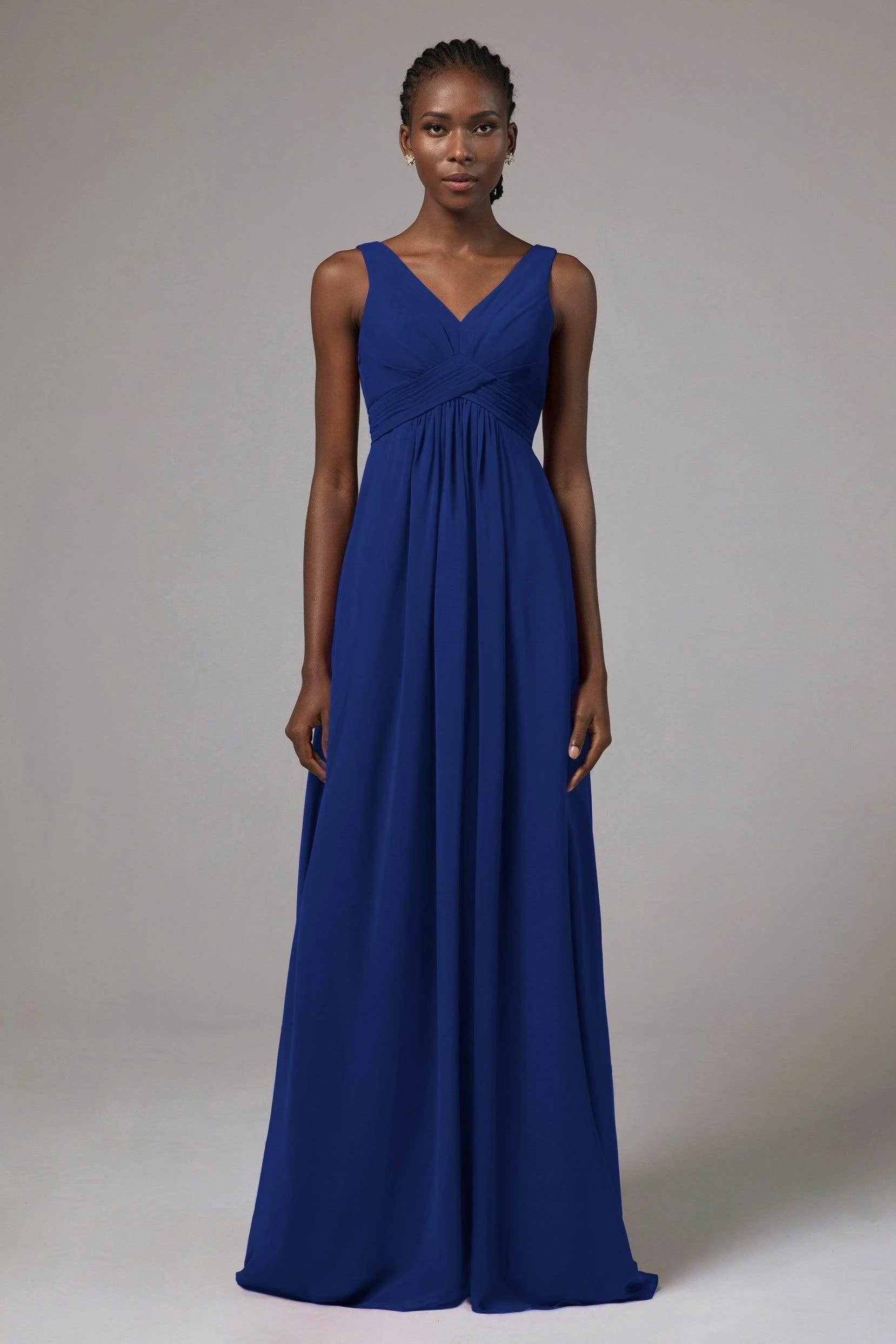 A-Line Floor Length Chiffon Bridesmaid Dress Formal Dresses CB0411