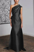 Sheath Column One Shoulder Mother of the Bride Dresses CM0372