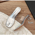 Chunky-heeled transparent sandals 718875447541