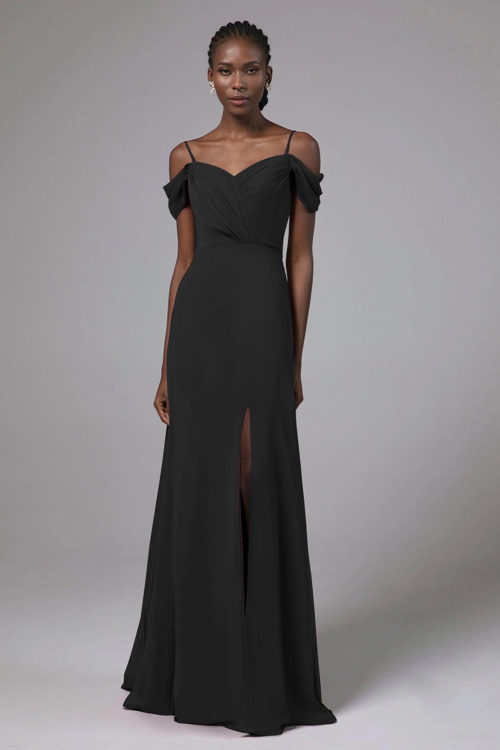 A-Line Floor Length Chiffon Bridesmaid Dress Formal Dresses CB0412