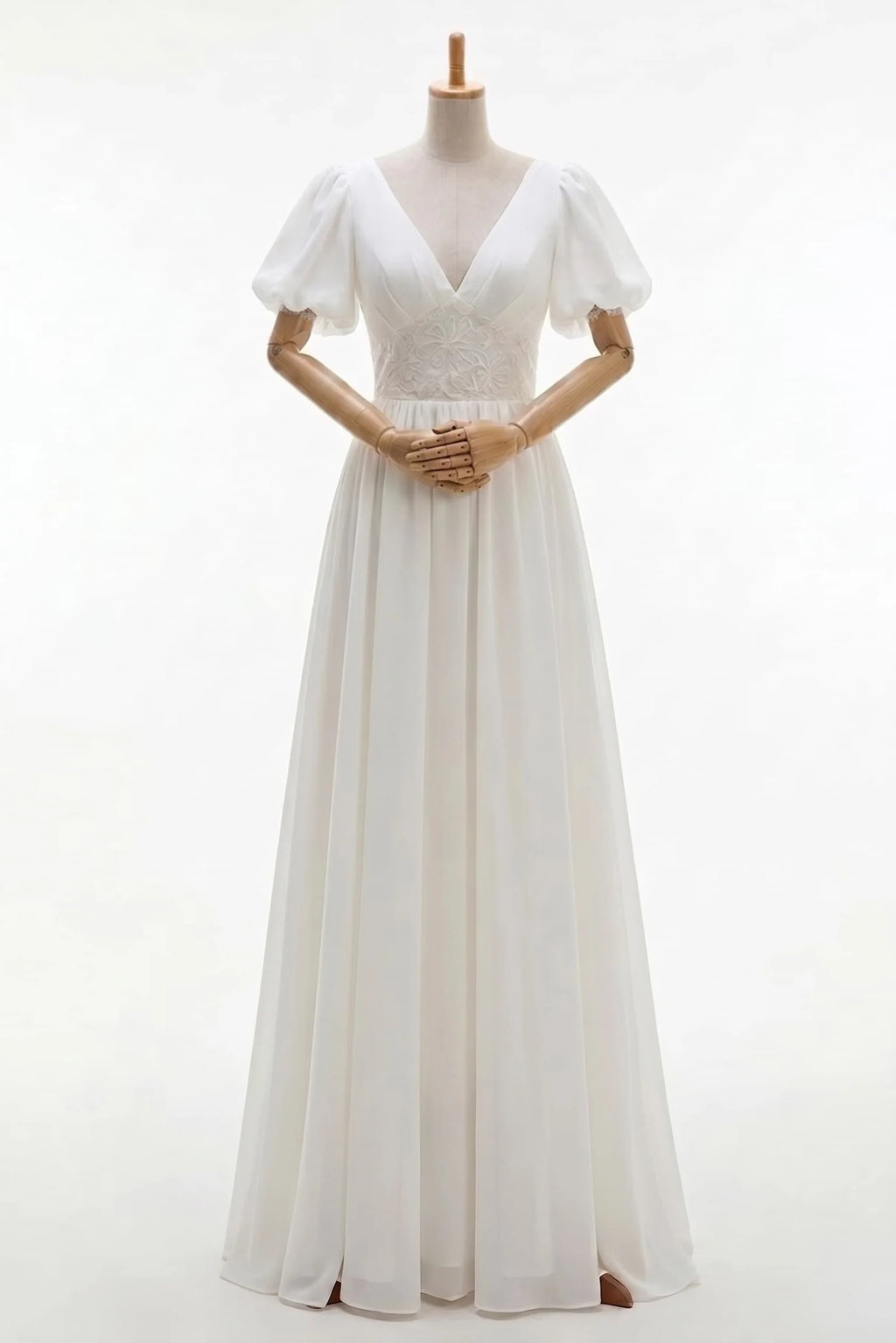 Sheath Floor Length Elastic Cloth Wedding Dress CW2676