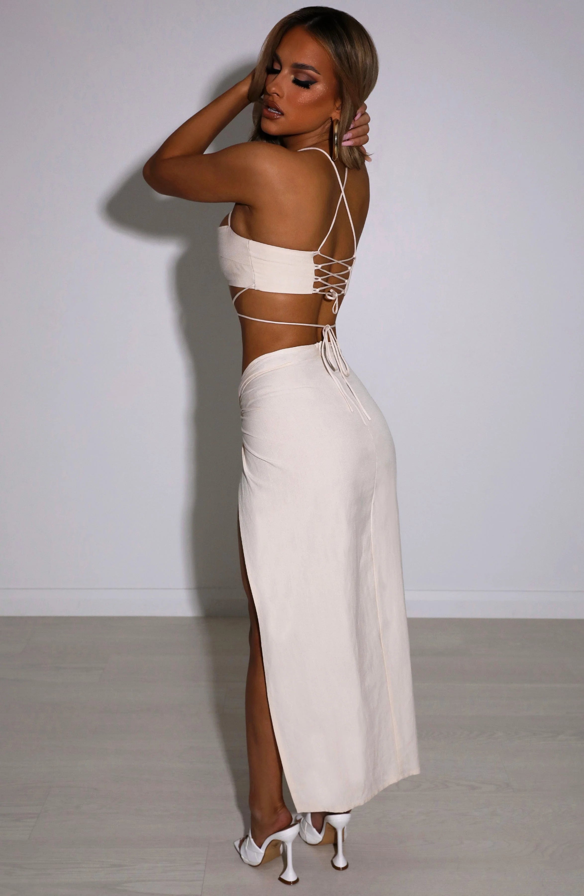 Vivianna Maxi Skirt - Beige