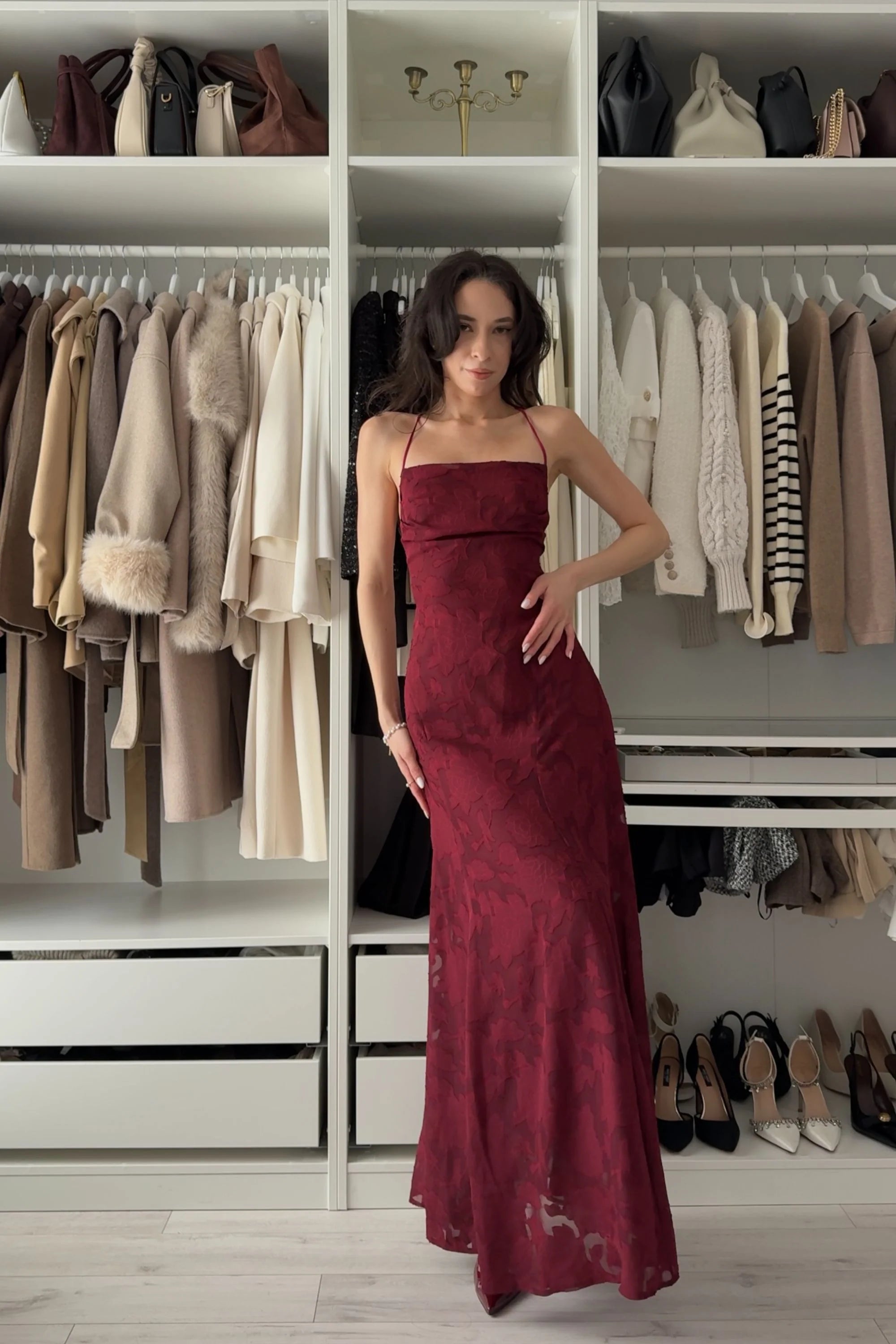 A-line Maxi Lace Formal Evening Dresses 976108418795