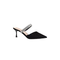 Black Rhinestone Pointy Stiletto heel Sandals 671551594825