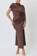 Asymmetry Mini Knitted Semi Formal Wedding Guest Dresses 8475537997982