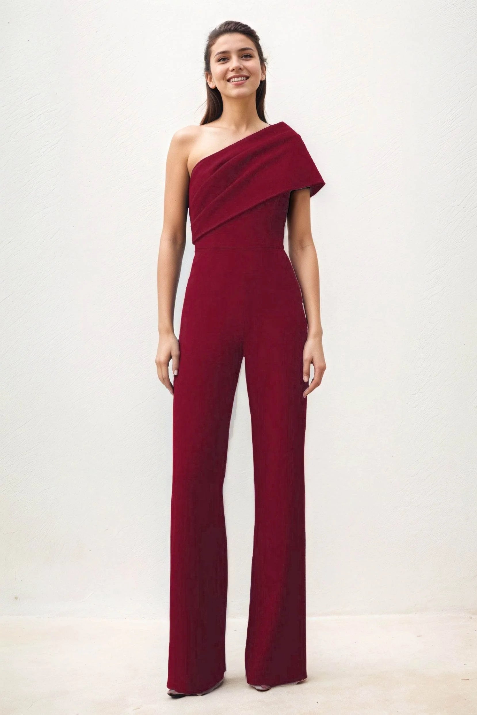 Jumpsuit Maxi Elastic Cloth Wedding Guest Dress CG0277